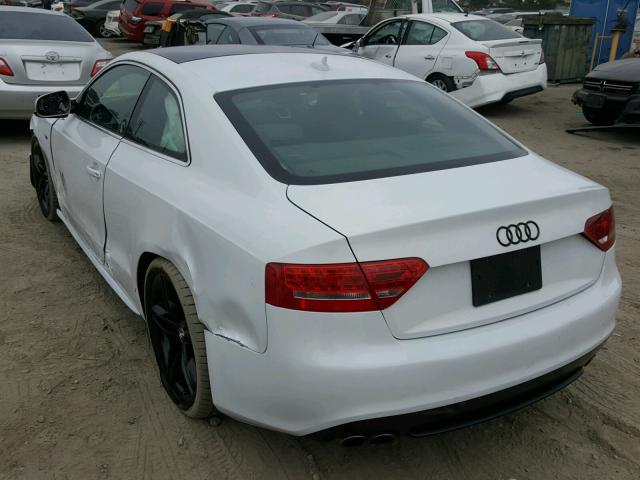 WAUCVAFRXCA007821 - 2012 AUDI S5 PREMIUM WHITE photo 3