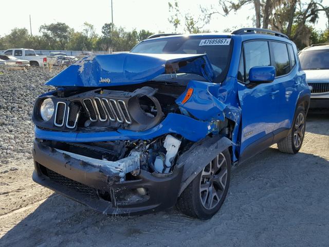 ZACCJABT0FPB61041 - 2015 JEEP RENEGADE L BLUE photo 2