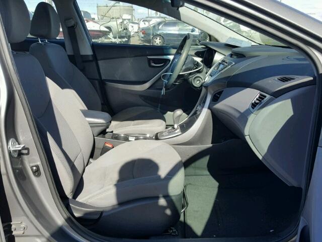 5NPDH4AE6CH151508 - 2012 HYUNDAI ELANTRA GL GRAY photo 5