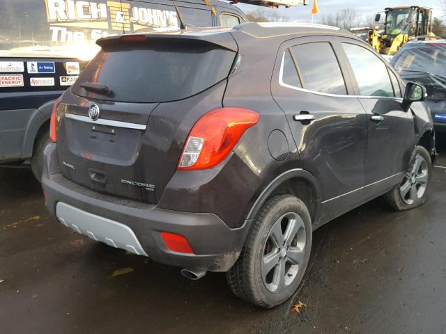 KL4CJESB6EB583640 - 2014 BUICK ENCORE BROWN photo 4