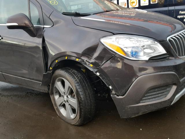 KL4CJESB6EB583640 - 2014 BUICK ENCORE BROWN photo 9