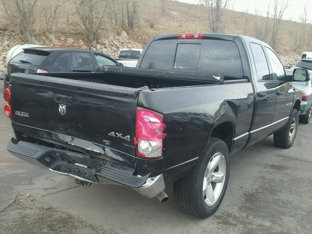 1D7HU18227J640739 - 2007 DODGE RAM 1500 S BLACK photo 4