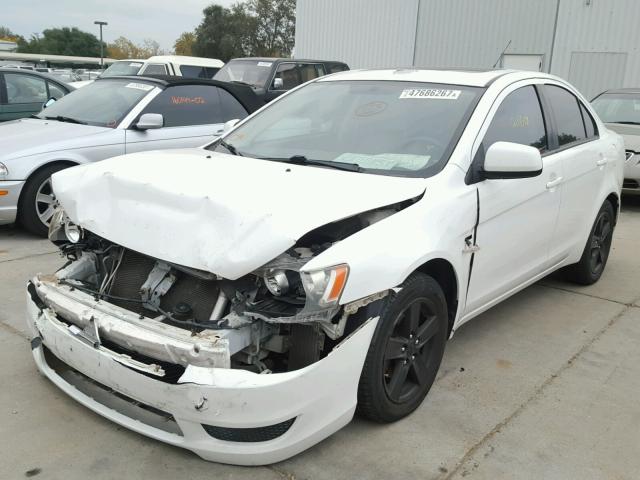 JA3AU26U78U014303 - 2008 MITSUBISHI LANCER ES WHITE photo 2