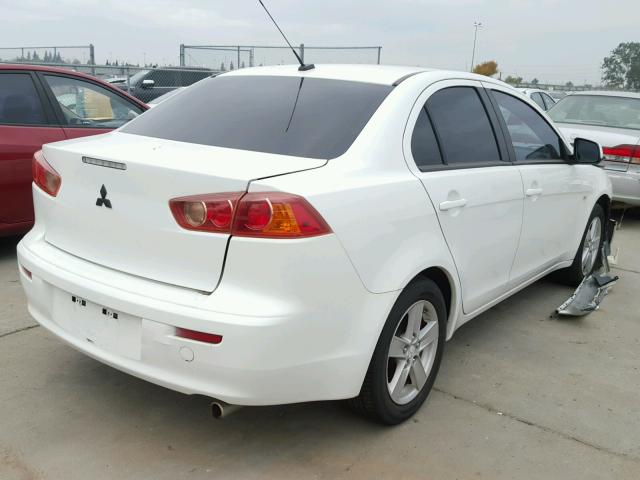 JA3AU26U78U014303 - 2008 MITSUBISHI LANCER ES WHITE photo 4