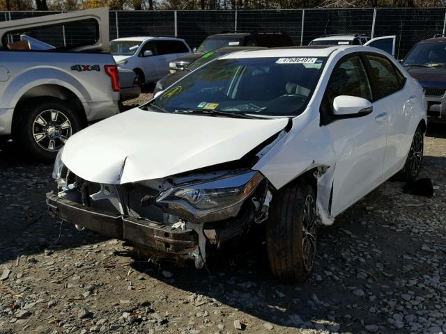 2T1BURHE2EC049263 - 2014 TOYOTA COROLLA L WHITE photo 2