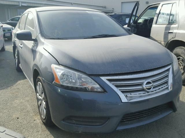 1N4AB7AP7EN850579 - 2014 NISSAN SENTRA S BLUE photo 1