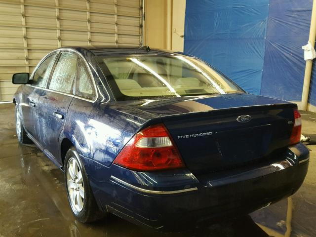 1FAHP24187G132251 - 2007 FORD FIVE HUNDR BLUE photo 3