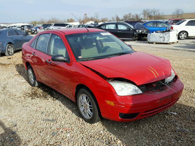 1FAFP34N47W127795 - 2007 FORD FOCUS ZX4 RED photo 1