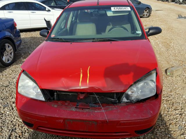 1FAFP34N47W127795 - 2007 FORD FOCUS ZX4 RED photo 7