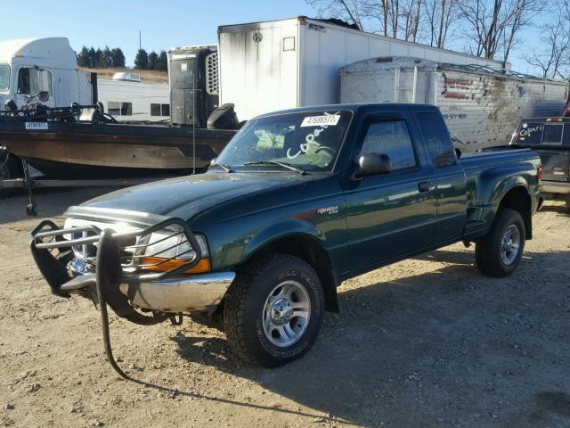 1FTZR15V8YPC11702 - 2000 FORD RANGER SUP GREEN photo 2