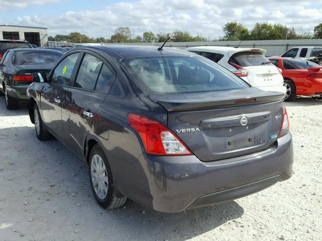 3N1CN7AP3FL956056 - 2015 NISSAN VERSA S GRAY photo 3