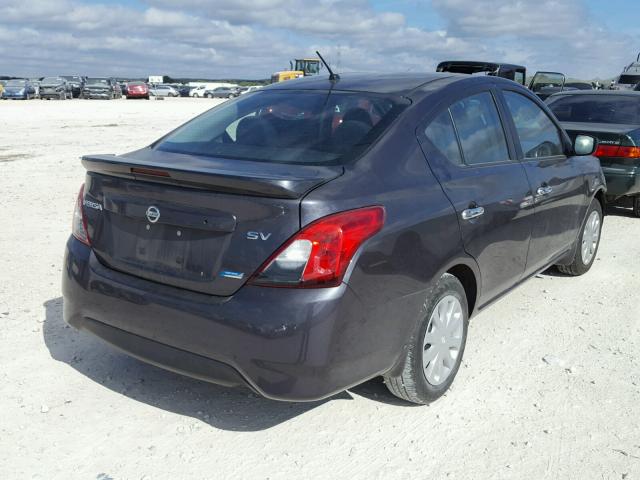 3N1CN7AP3FL956056 - 2015 NISSAN VERSA S GRAY photo 4