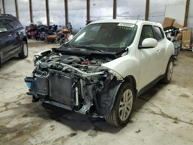 JN8AF5MV1ET358370 - 2014 NISSAN JUKE S WHITE photo 2