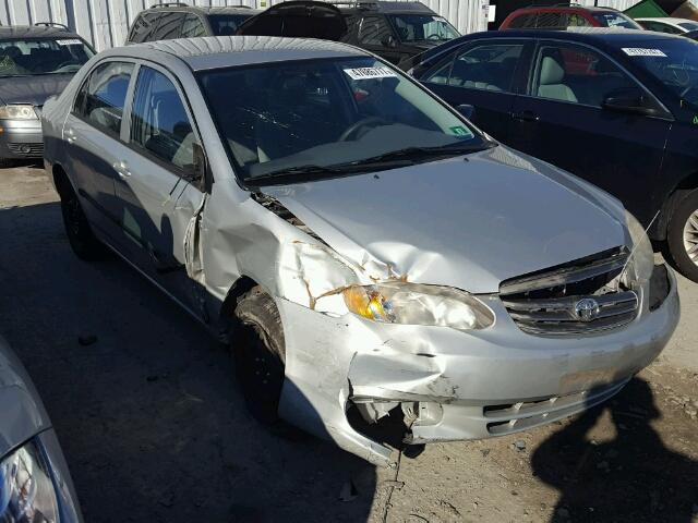 2T1BR32EX4C241827 - 2004 TOYOTA COROLLA CE SILVER photo 1