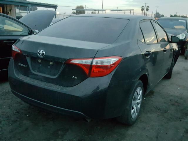 5YFBURHE0EP054008 - 2014 TOYOTA COROLLA L BLACK photo 4