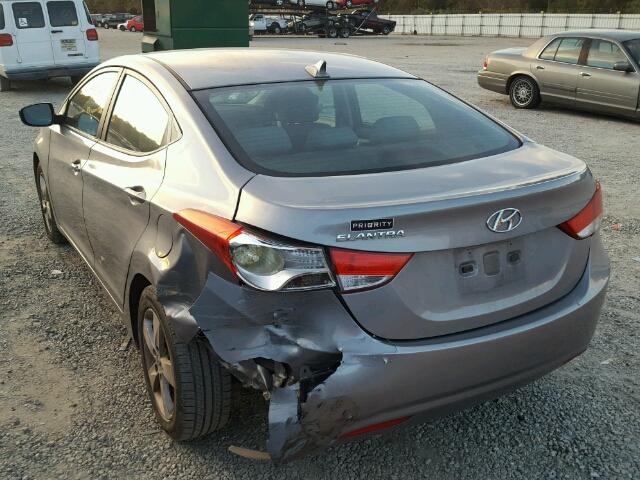 KMHDH4AE9BU113190 - 2011 HYUNDAI ELANTRA GL GRAY photo 3