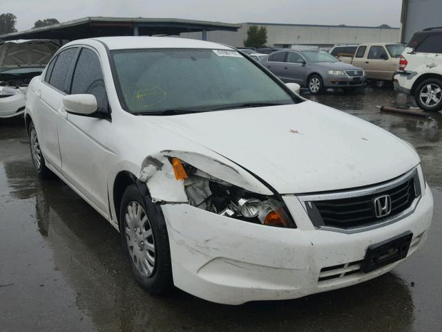 1HGCP26339A005241 - 2009 HONDA ACCORD LX WHITE photo 1