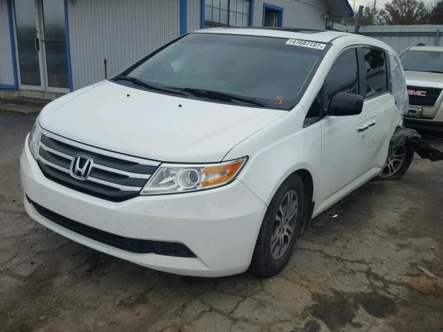 5FNRL5H67BB061404 - 2011 HONDA ODYSSEY EX WHITE photo 2