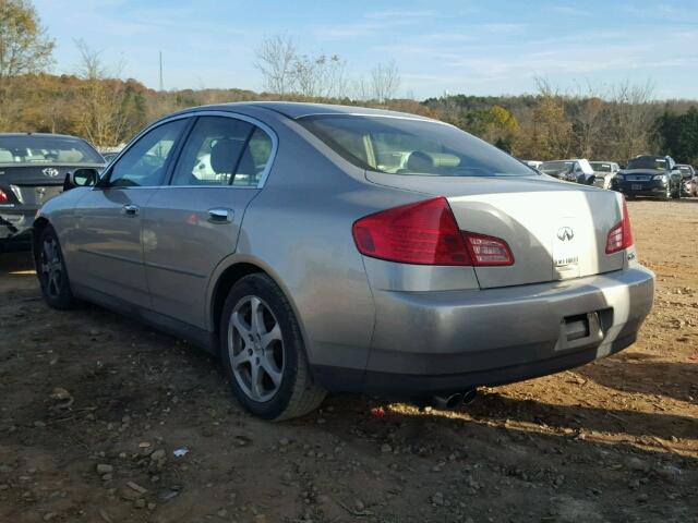 JNKCV51E73M019985 - 2003 INFINITI G35 SILVER photo 3