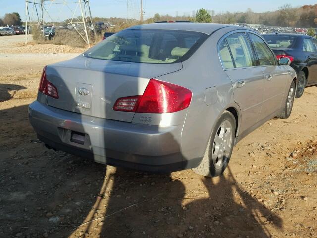 JNKCV51E73M019985 - 2003 INFINITI G35 SILVER photo 4