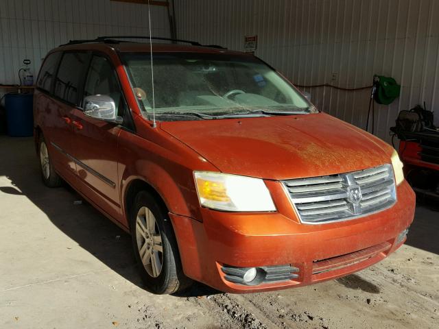 2D8HN54X28R715793 - 2008 DODGE GRAND CARA ORANGE photo 1