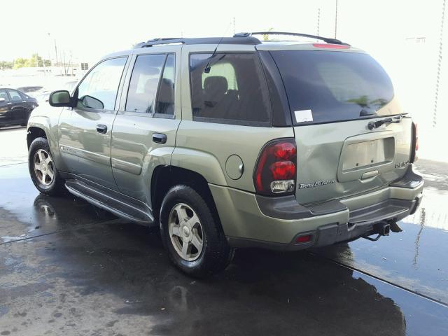 1GNDS13S832373253 - 2003 CHEVROLET TRAILBLAZE GREEN photo 3