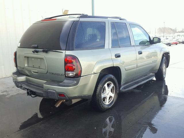 1GNDS13S832373253 - 2003 CHEVROLET TRAILBLAZE GREEN photo 4