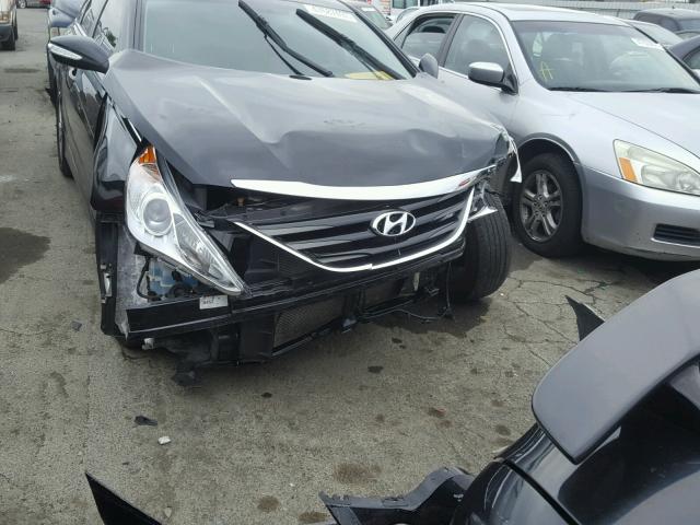 5NPEB4AC1EH858250 - 2014 HYUNDAI SONATA GLS BLACK photo 9