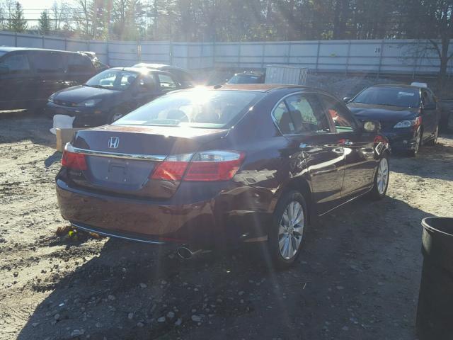 1HGCR2F85EA097503 - 2014 HONDA ACCORD EXL RED photo 4