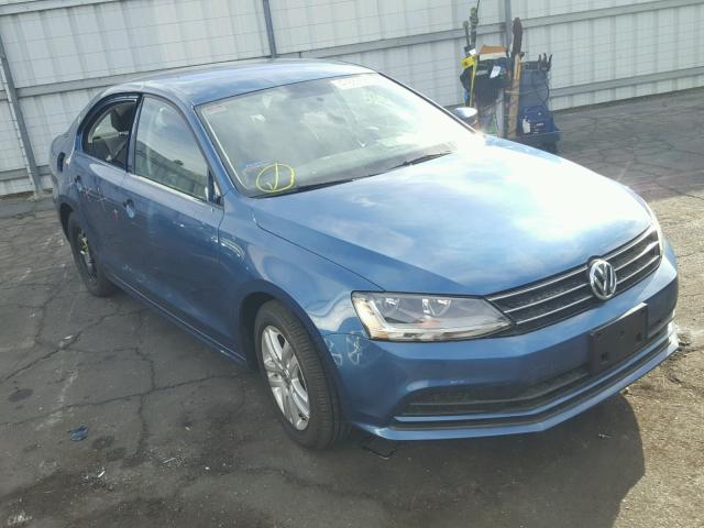 3VW2B7AJ5HM258572 - 2017 VOLKSWAGEN JETTA S BLUE photo 1