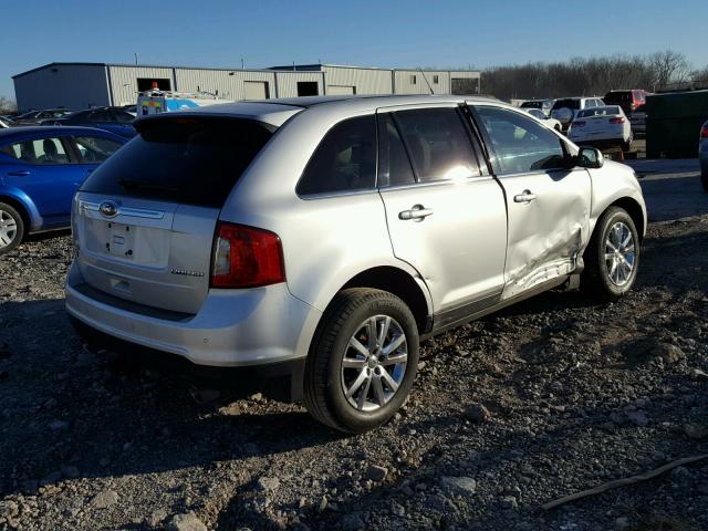 2FMDK3KC3DBA59774 - 2013 FORD EDGE LIMIT SILVER photo 4