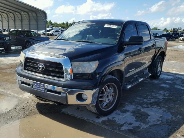 5TBEV54108S479917 - 2008 TOYOTA TUNDRA CRE BLACK photo 2