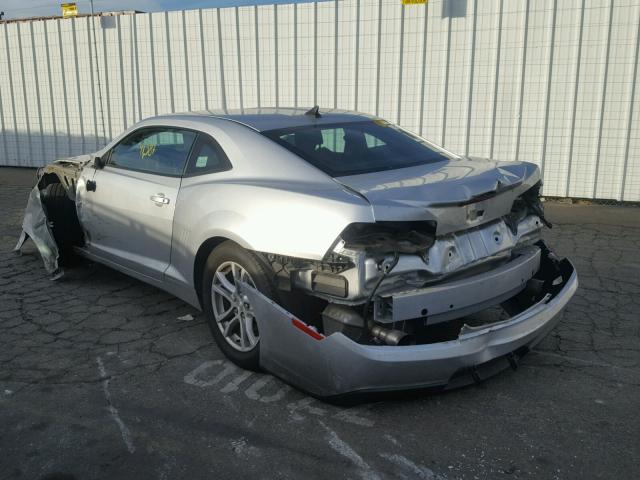 2G1FD1E39F9263411 - 2015 CHEVROLET CAMARO LT SILVER photo 3