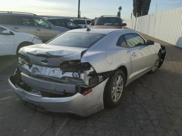 2G1FD1E39F9263411 - 2015 CHEVROLET CAMARO LT SILVER photo 4