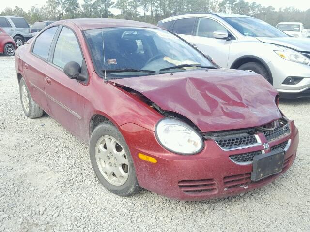 1B3ES56CX4D527011 - 2004 DODGE NEON SXT RED photo 1