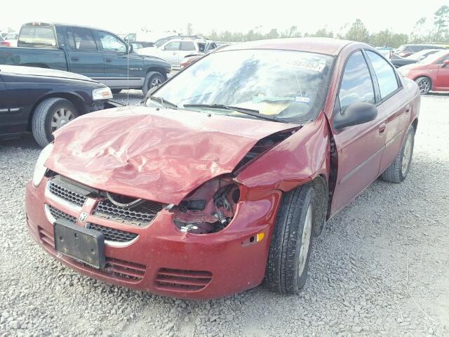 1B3ES56CX4D527011 - 2004 DODGE NEON SXT RED photo 2