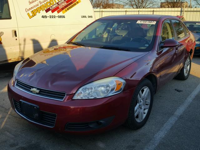 2G1WB5EK6A1235691 - 2010 CHEVROLET IMPALA LT MAROON photo 2