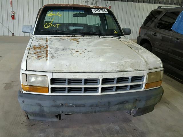 1B7FL26P3TS552294 - 1996 DODGE DAKOTA WHITE photo 9