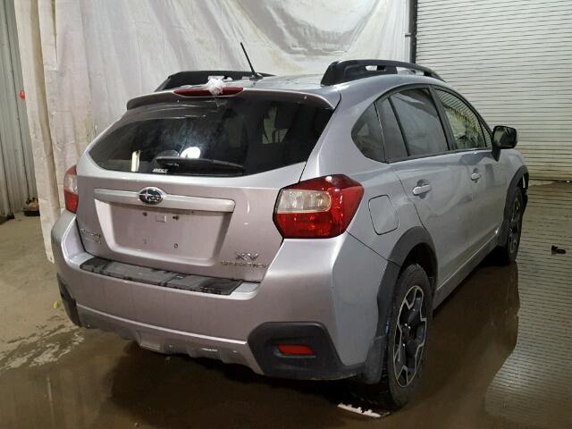 JF2GPAVC7E8205022 - 2014 SUBARU XV CROSSTR SILVER photo 4