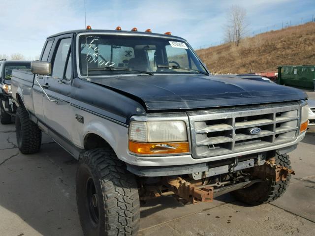 1FTEX14N5PKB88106 - 1993 FORD F150 BLUE photo 1