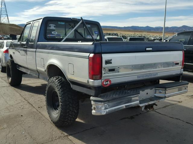 1FTEX14N5PKB88106 - 1993 FORD F150 BLUE photo 3