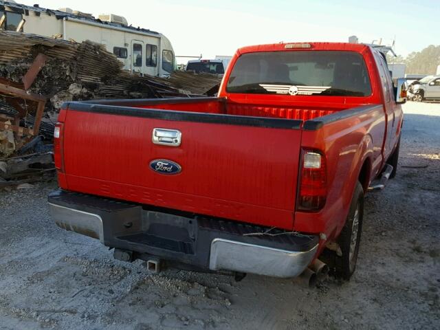 1FT7X2AT4CEB91119 - 2012 FORD F250 SUPER RED photo 4