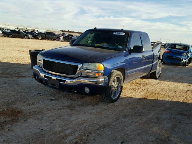 2GTEC19T541354364 - 2004 GMC NEW SIERRA BLUE photo 2