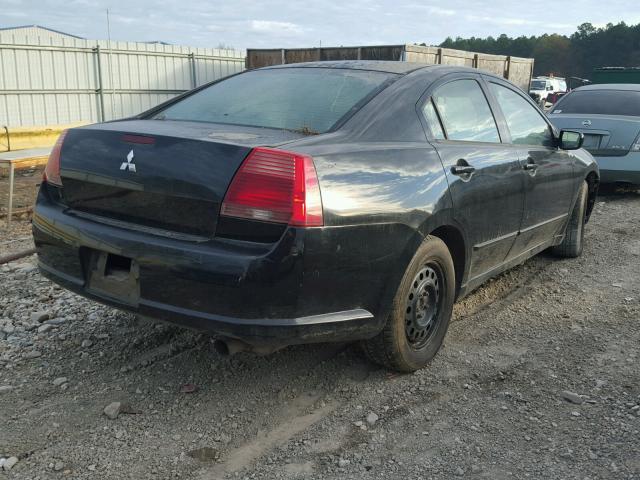 4A3AB36S44E097458 - 2004 MITSUBISHI GALANT LS BLACK photo 4