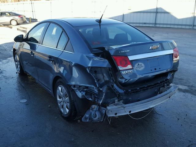 1G1PC5SH6C7243256 - 2012 CHEVROLET CRUZE LS BLUE photo 3