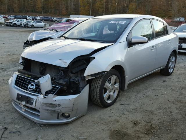 3N1AB61E78L666446 - 2008 NISSAN SENTRA 2.0 SILVER photo 2