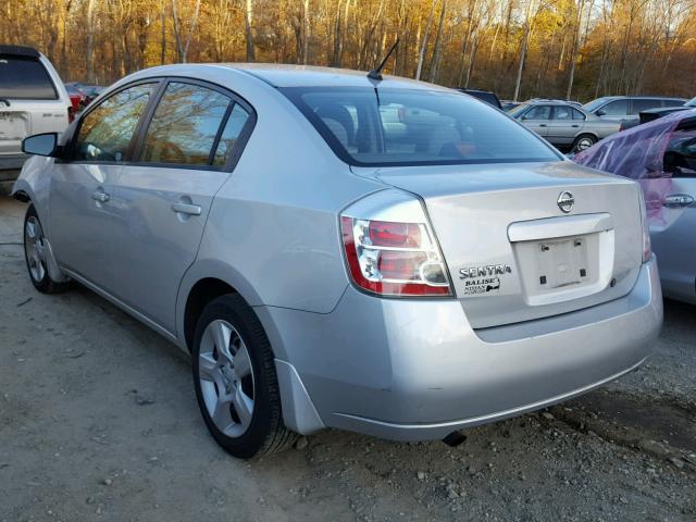 3N1AB61E78L666446 - 2008 NISSAN SENTRA 2.0 SILVER photo 3