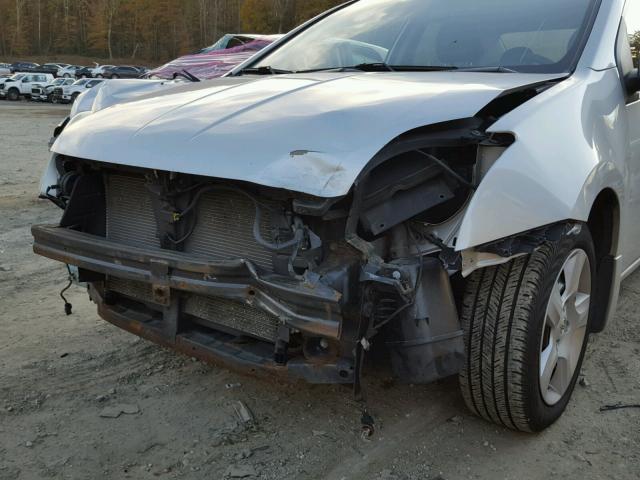 3N1AB61E78L666446 - 2008 NISSAN SENTRA 2.0 SILVER photo 9