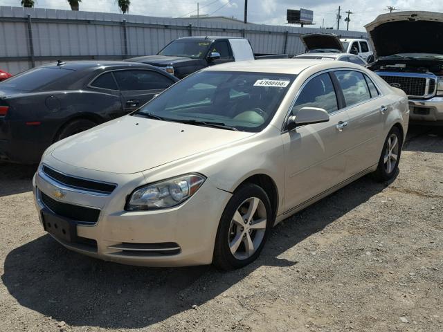 1G1ZC5E0XCF107099 - 2012 CHEVROLET MALIBU 1LT ოქროსფერი ფოტო 2
