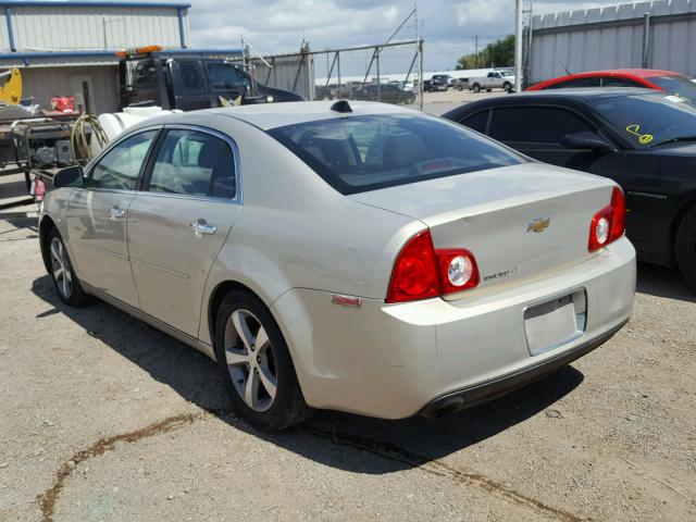 1G1ZC5E0XCF107099 - 2012 CHEVROLET MALIBU 1LT ოქროსფერი ფოტო 3